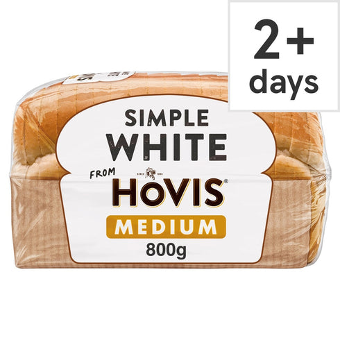Hovis Simple White Sliced White Bread 800g