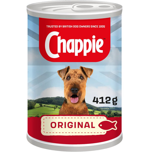 Chappie Wet Dog Food Tin Original in Loaf 412g