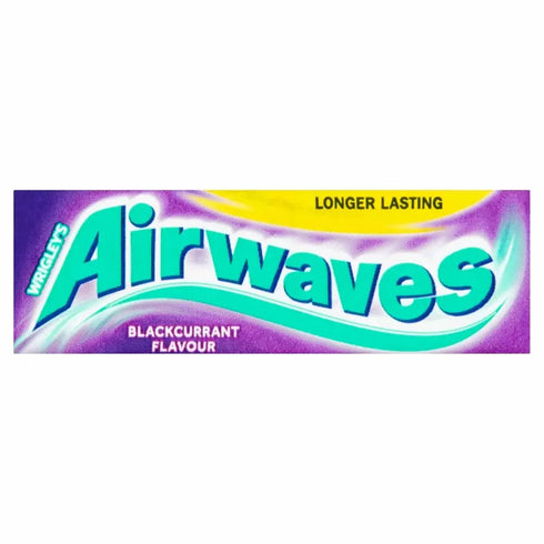 Airwaves Blackcurrant Flavour Sugar Free Chewing Gum 14g