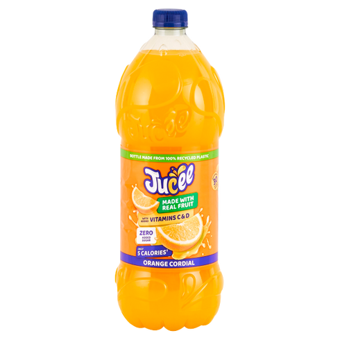 Jucee No Added Sugar Orange Cordial 1.5L