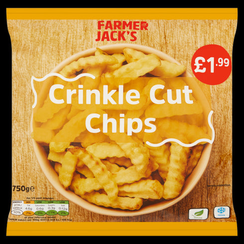 Farmer Jack's Crinkle Cut Chips 750g