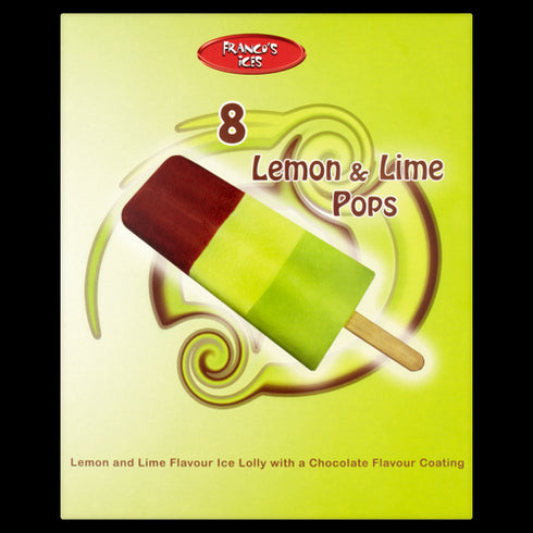 Franco's Ices Lemon & Lime Pops 8 x 80ml