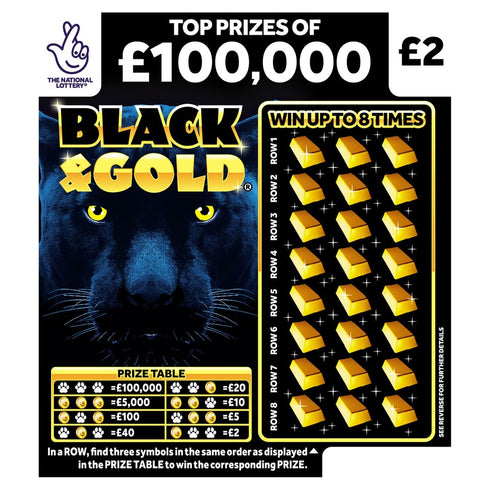 Black And Gold Edition Scratchcard