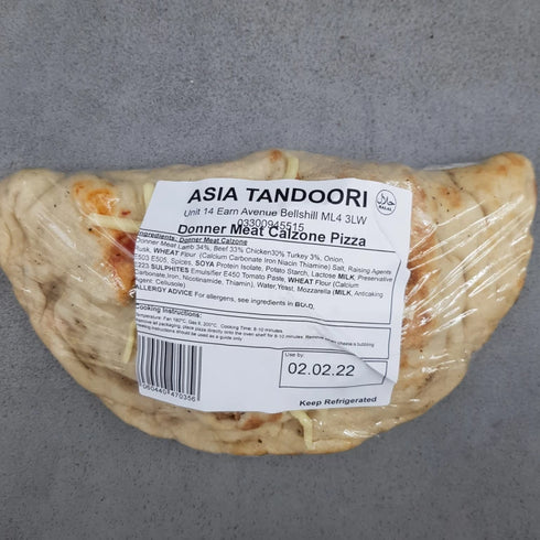 Asia Tandoori Donner Meat Calzone