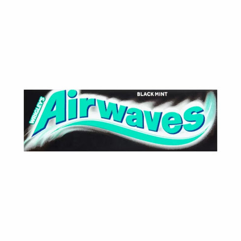 Airwaves Black Mint Flavour Sugar Free Chewing Gum 10 Pieces 14g