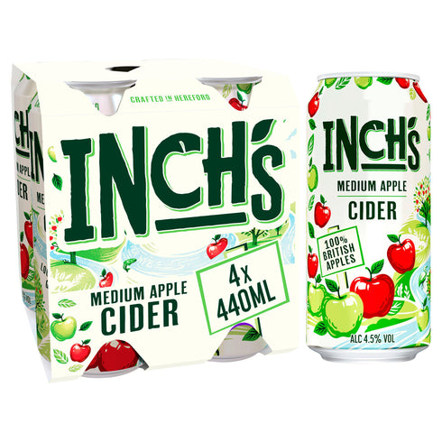 Inch's Medium Apple Cider 4 x 440ml