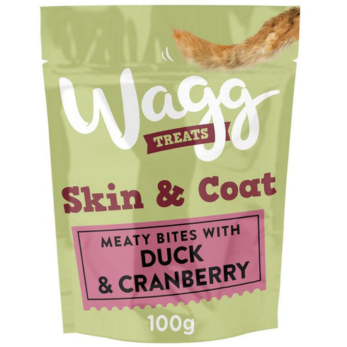 Wagg Skin & Coat Treats with Duck & Cranberry 100g