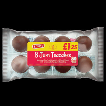 Bobbys Jam Tea Cakes 8 Pack