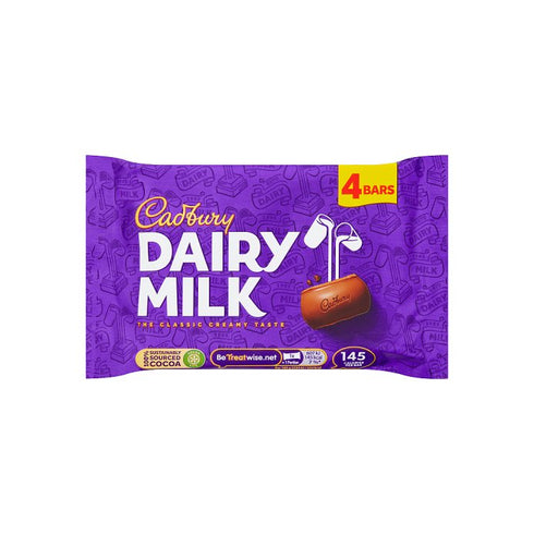 Cadbury Dairy Milk Chocolate Bars 4 x 27.2g