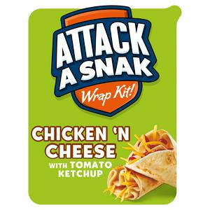 Attack a Snak Chicken 'n Cheese Wrap Kit with Tomato Ketchup 99g