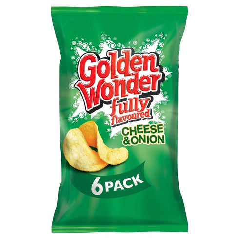 Golden Wonder Cheese & Onion 6 Pack