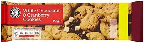Euro Shopper White Chocolate & Cranberry Cookies 150g
