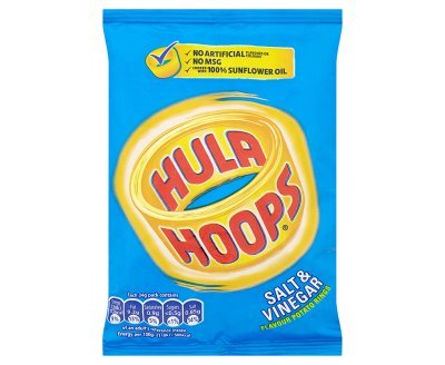 Hula Hoops Salt & Vinegar Flavour Potato Rings 34g