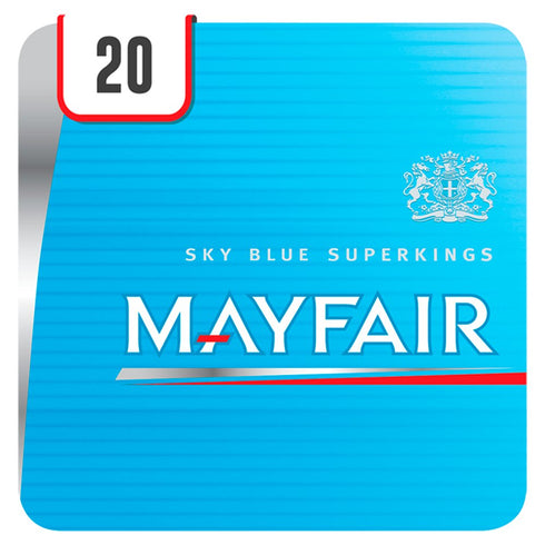 Mayfair Superkings Sky Blue 20 Pack