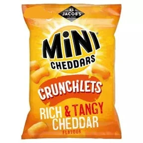 Jacob's Mini Cheddars Crunchlets Rich and Tangy Cheddar Flavour 65g