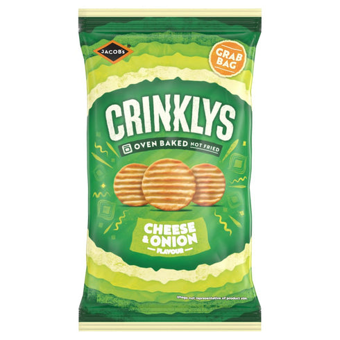 Jacob Crinklys Cheese & Onion 45g