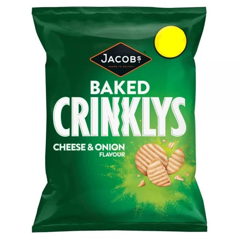Jacobs Baked Crinklys Cheese & Onion Flavour 105g