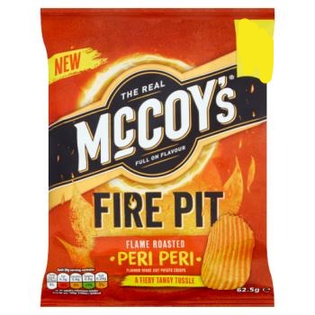 McCoy's Fire Pit Flame Roasted Peri Peri Sharing Crisps 62.5g