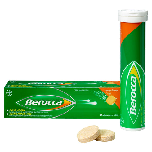 Berocca Orange Flavor Energy Vitamins 7 Pack