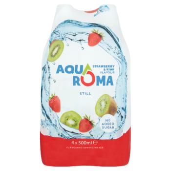 Aqua Roma Still Strawberry & Kiwi 4 Pack