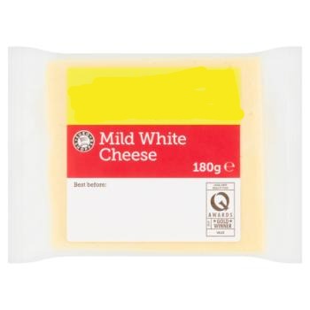 Euro Shopper Mild White Cheese 180g