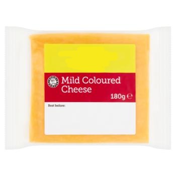 Euro Shopper Mild Coloured Cheese 180g