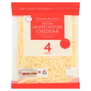 Discover the Choice Grated Mature Cheddar 200g