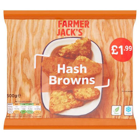 Farmer Jack's Hash Browns 500g