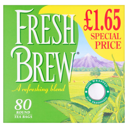 Fresh Brew 80 Round Tea Bags 232g