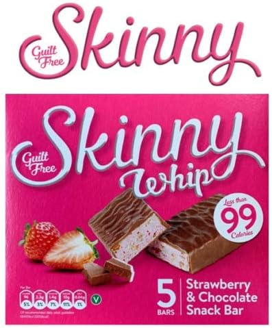 Skinny Whip Strawberry & Chocolate Snack Bar 5 x 25g