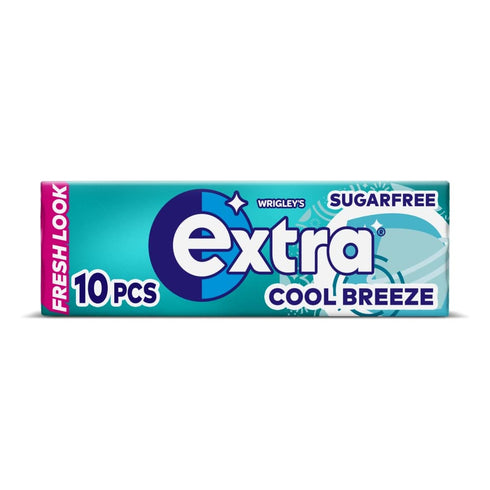 Extra Cool Breeze Chewing Gum Sugar Free 10 pieces