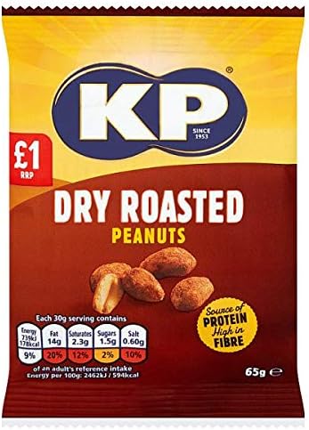 KP Dry Roasted Peanuts 65g