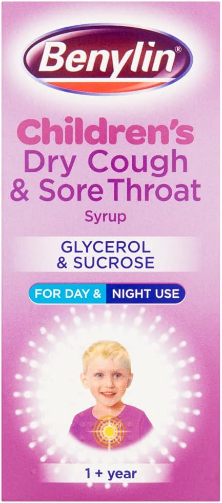 Benylin Children's Dry Cough & Sore Throat Syrup 1+ Year 125ml