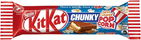 Kit Kat Chunky Salted Caramel Popcorn Milk Chocolate Bar 42g