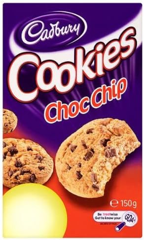 Cadbury Choc Chip Cookies Biscuits 150g