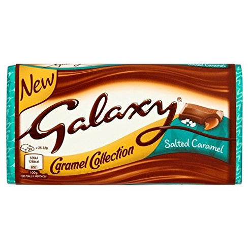 Galaxy Salted Caramel & Milk Chocolate Block Bar 135g