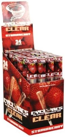 Cyclone Clear Strawberry Flavoured Pre Rolled Cones