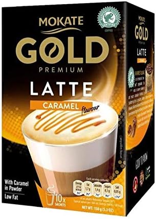 Mokate Gold Premium Coffee Caramel Latte 10 Sachets