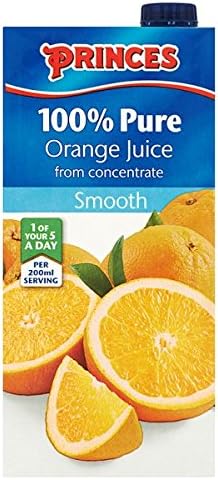 Princes 100% Pure Smooth Orange Juice From Concentrate 1L