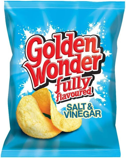 Golden Wonder Fully Flavoured Salt & Vinegar 32.5g