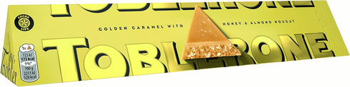 Toblerone Golden Caramel with Honey & Almond Nougat Bar 360g