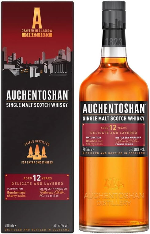 Auchentoshan Single Malt Scotch Whisky Aged 12 Years 70cl