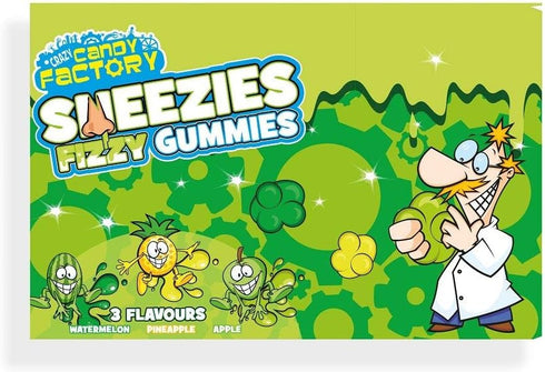 Crazy Candy Factory Sneezies Fizzy Gummies Theatre Box 92g
