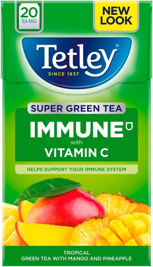 Tetley Green Tea Tropical 20 Pack