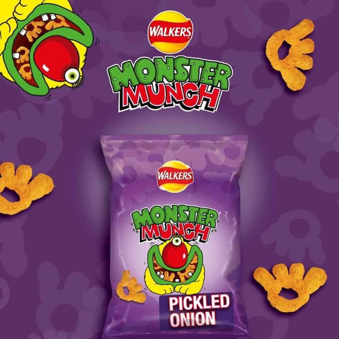 Walkers Monster Munch Pickled Onion 72g
