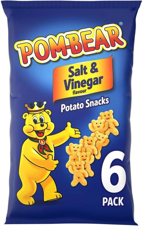 Pom-Bear Salt & Vinegar Multipack Crisps 6 Pack