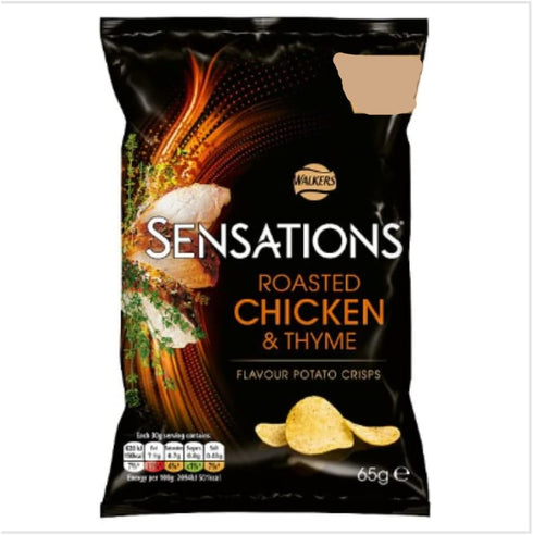 Walkers Sensations Roast Chicken & Thyme Crisps 65g