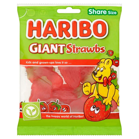Haribo Giant Strawbs 140g