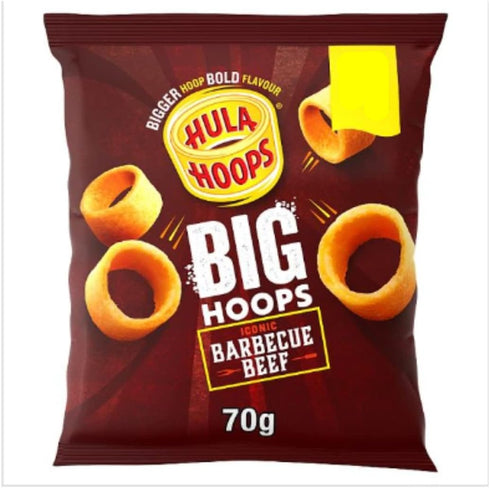 Hula Hoops Big Hoops BBQ Beef Crisps 70g