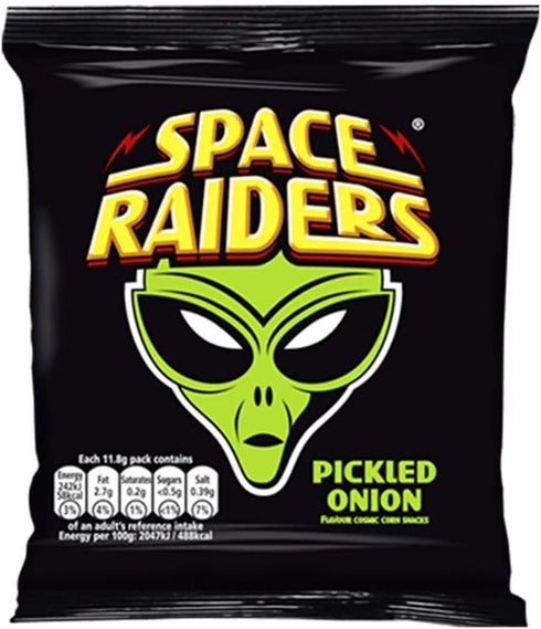 Space Raiders Pickled Onion Flavour Cosmic Corn Snacks 25g